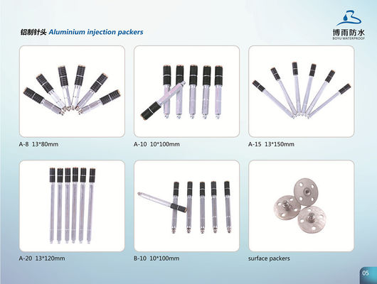 Injectieharsstaalverpakkers 13*100 mm A10 Nippels Lage druk met aluminium kern