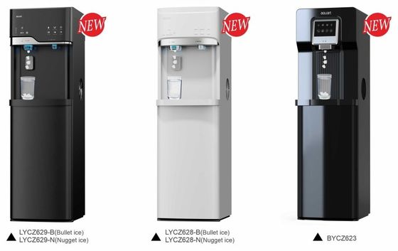 Elektrische staande waterdispenser met warm-koude functies en kogel- of nugget-ijsmaker