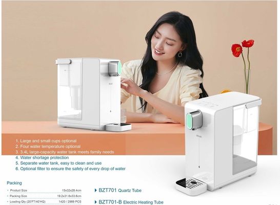 Touchpad Control Panel Staande waterdispenser met ijsmaker kogel en ijsstuk
