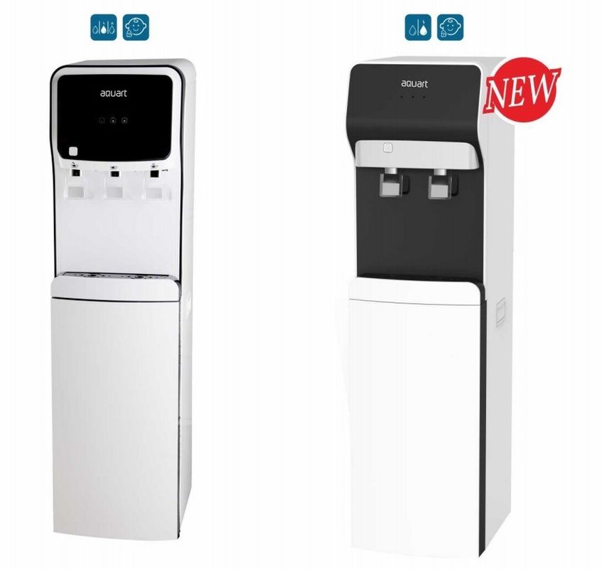 Warm-koude waterdispenser met standinstallatie en compressorkoeling